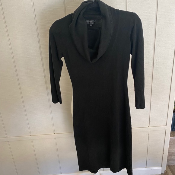 Connected Apparel Cowl Neck Sweater Dress - Picture 1 of 3